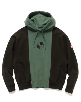 Panelled Two Tone Hoody Green