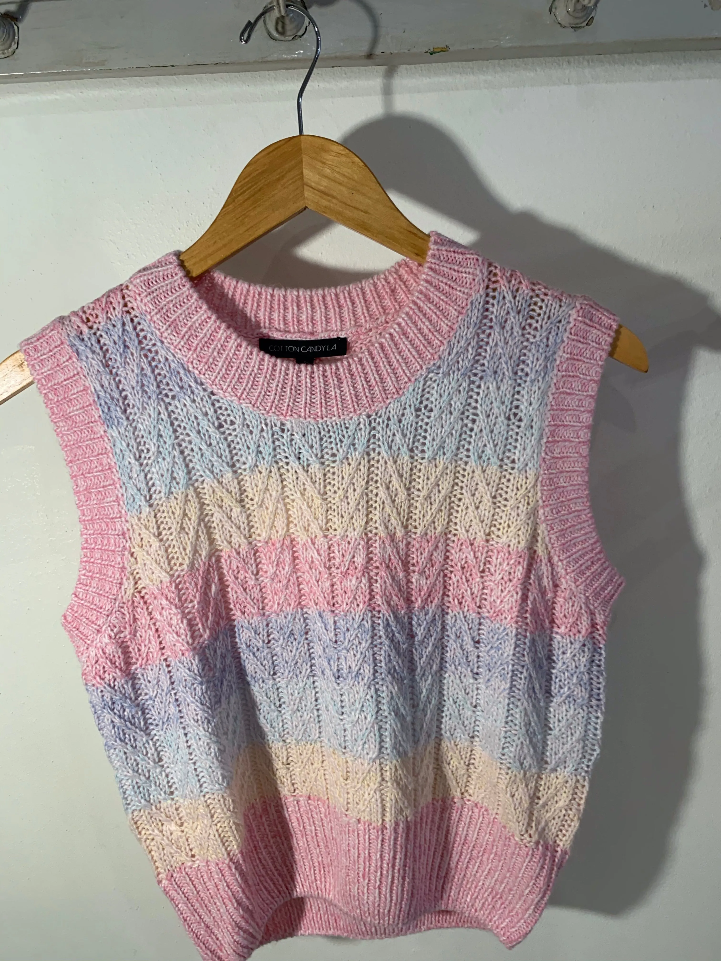 Pastel Knit Vest