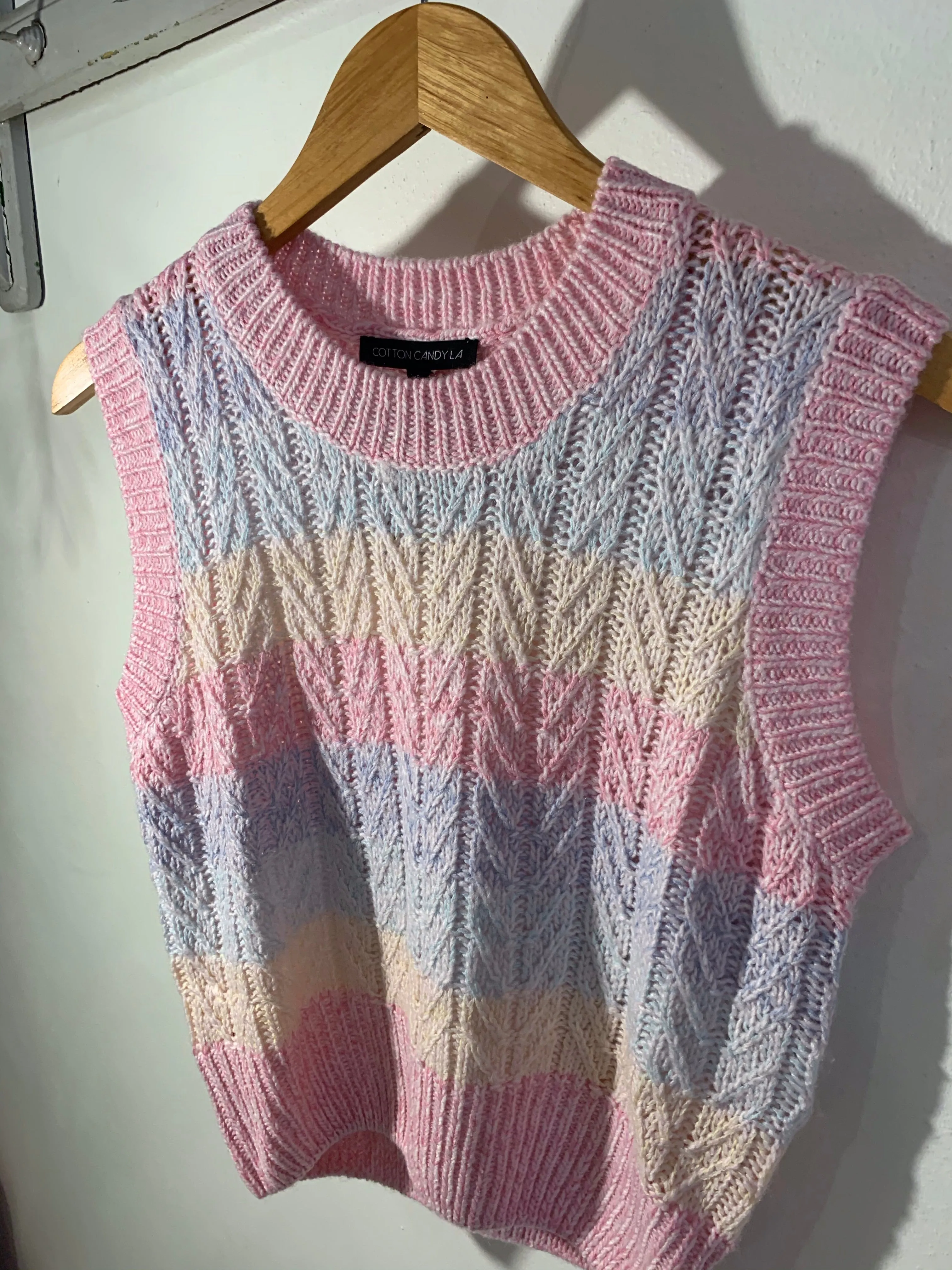 Pastel Knit Vest