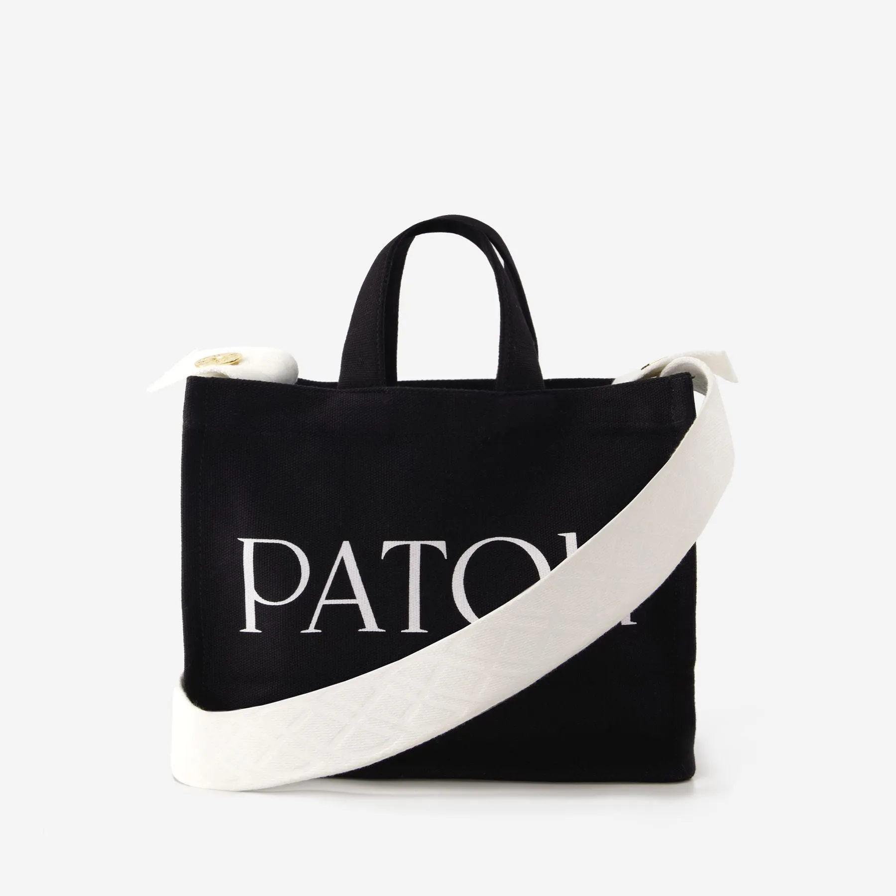 PATOU  Patou Large Tote Bag - Patou - Cotton - Black