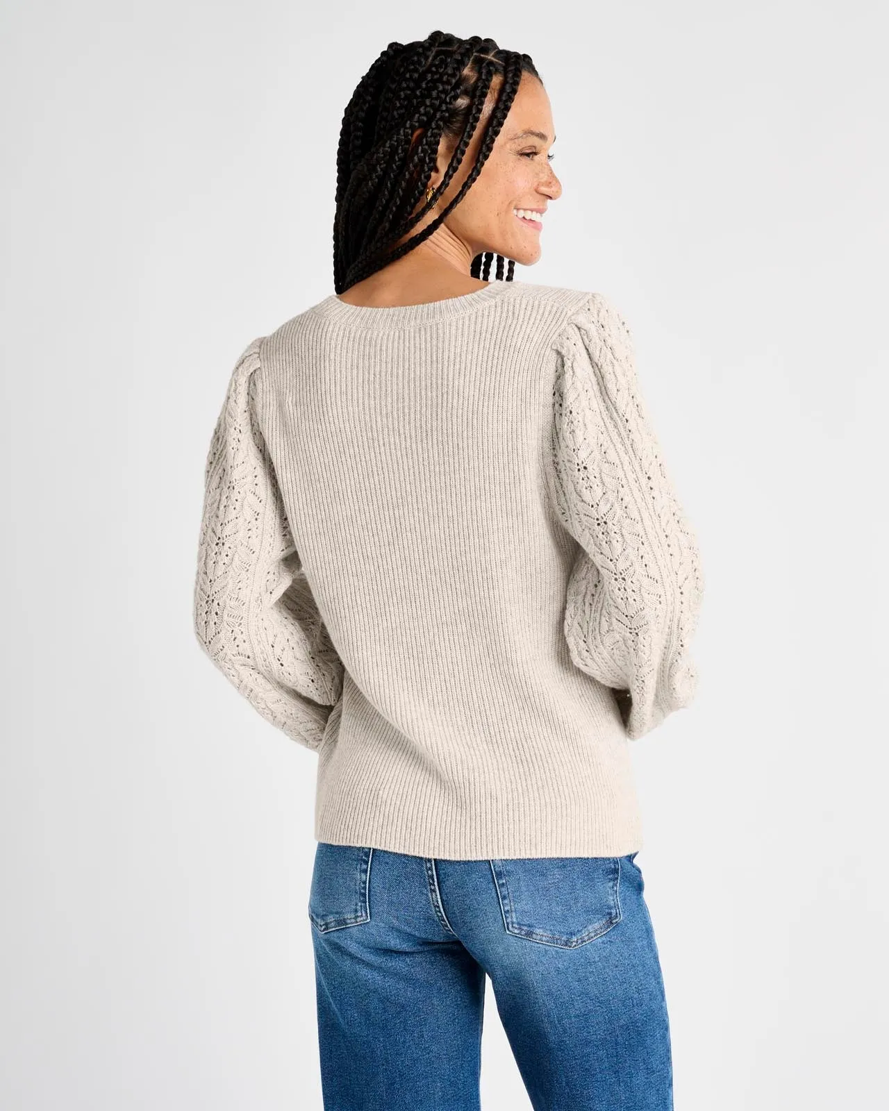 Phoebe Pointelle Sweater