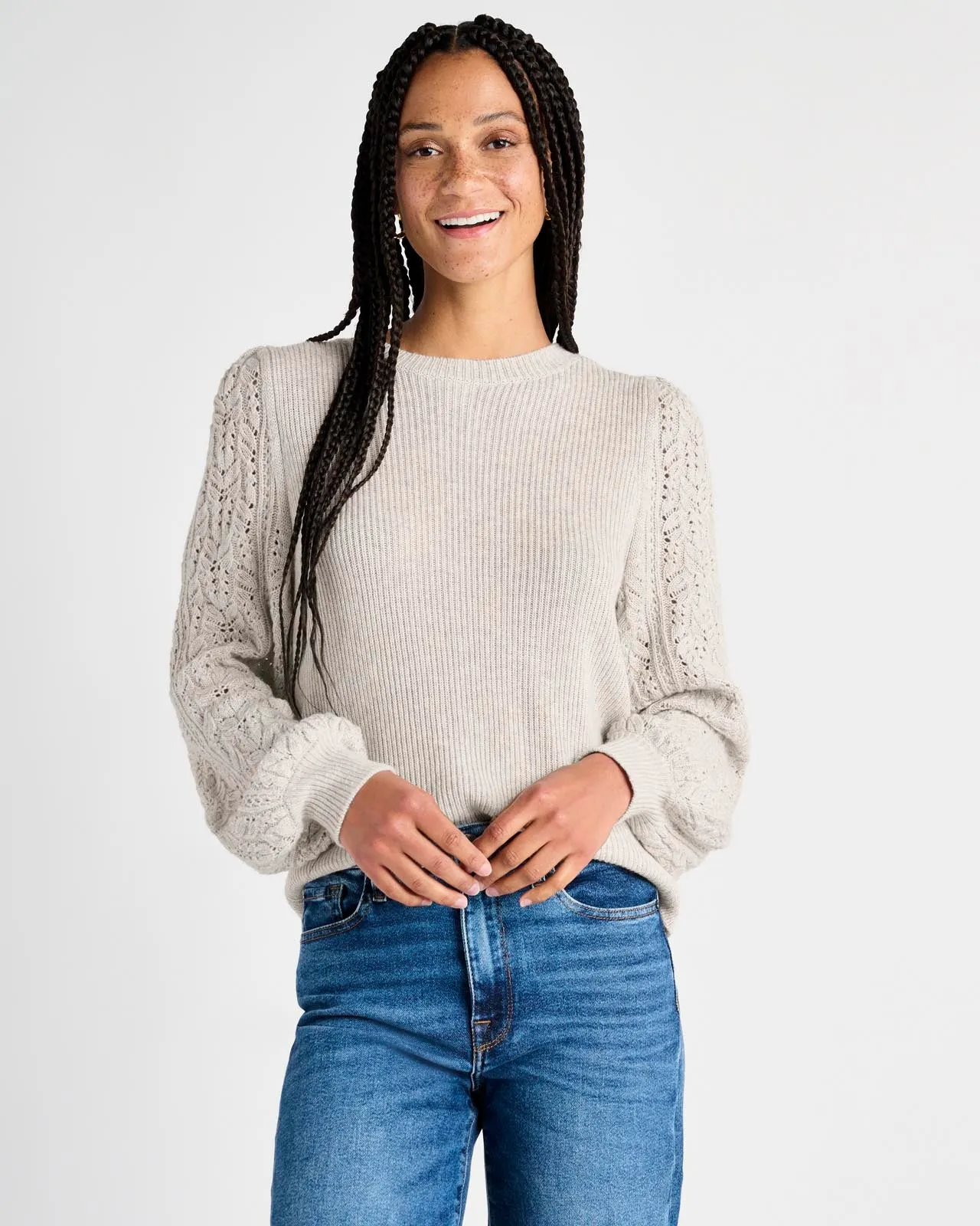 Phoebe Pointelle Sweater