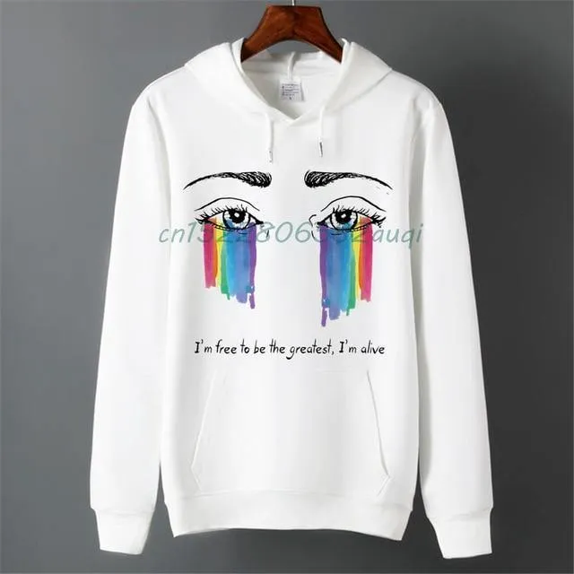 Pride LGBT Gay Love Lesbian Rainbow Fleece Hoodie