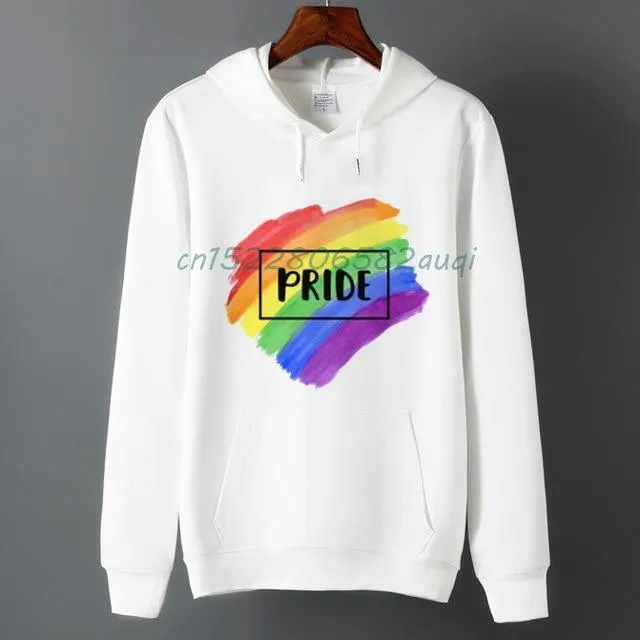 Pride LGBT Gay Love Lesbian Rainbow Fleece Hoodie