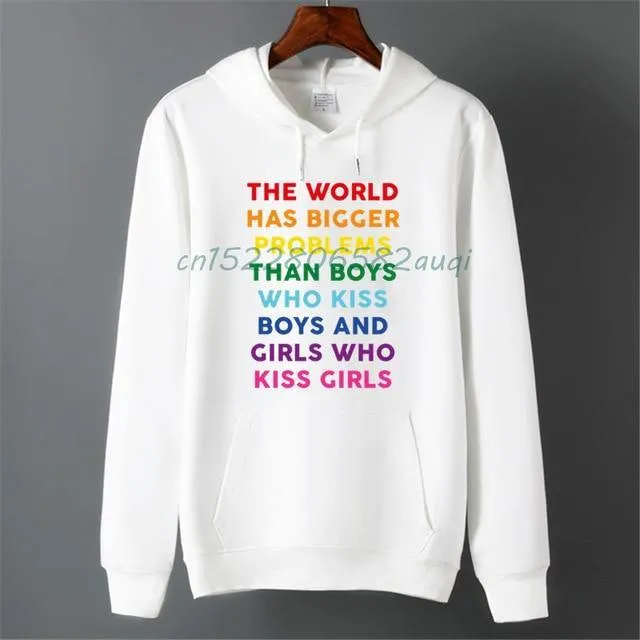 Pride LGBT Gay Love Lesbian Rainbow Fleece Hoodie