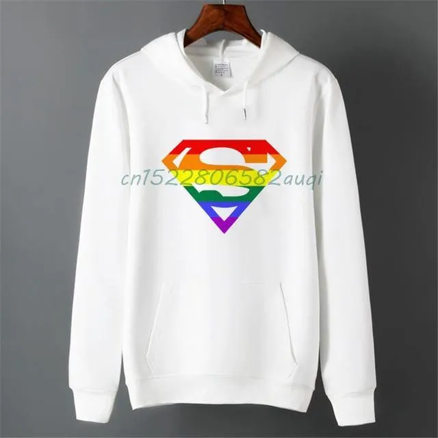 Pride LGBT Gay Love Lesbian Rainbow Fleece Hoodie