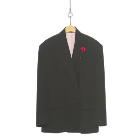 pushBUTTON BLACK CARNATION DOUBLE JACKET