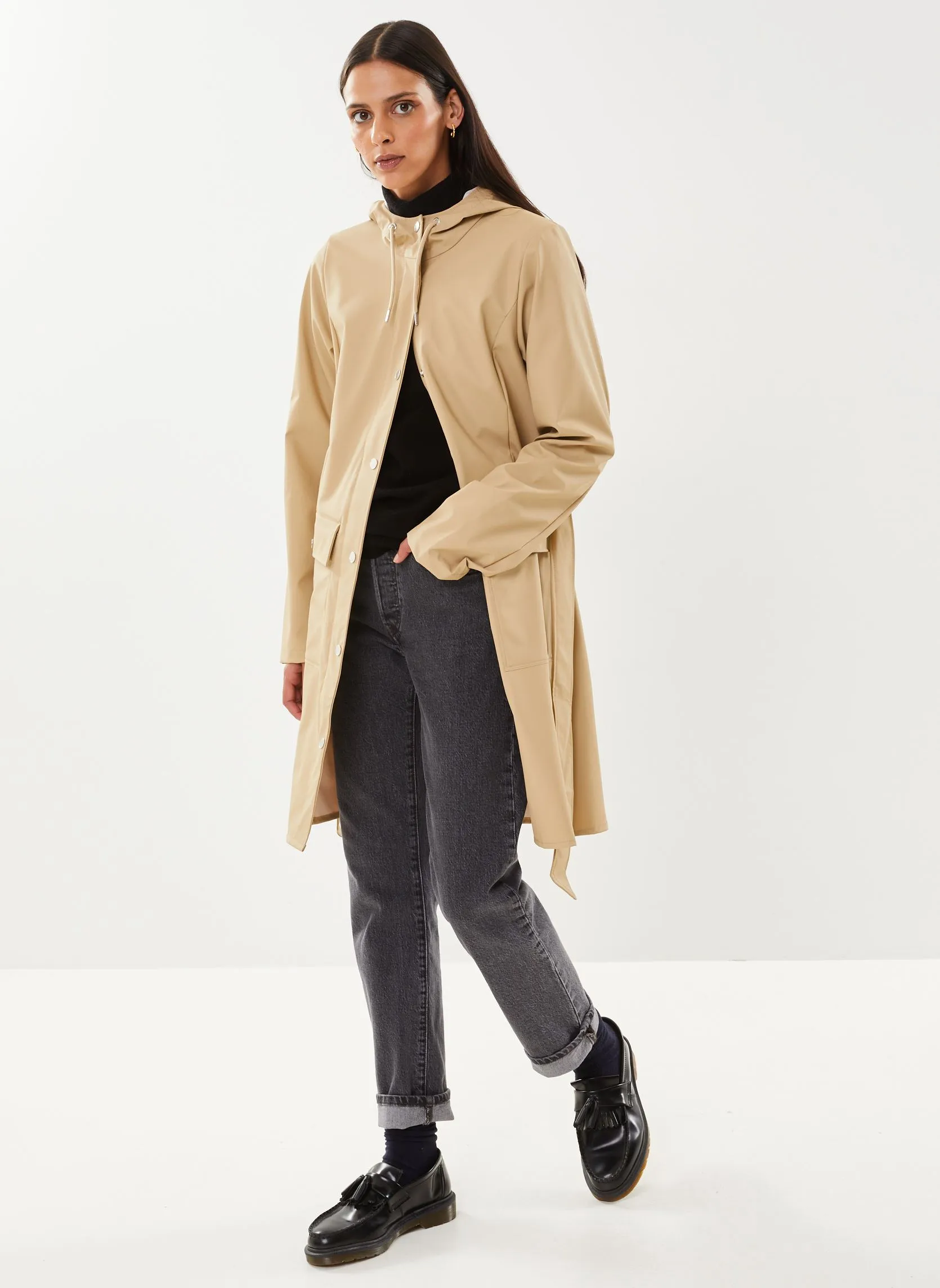 Rains Curve W Jacket - Beige