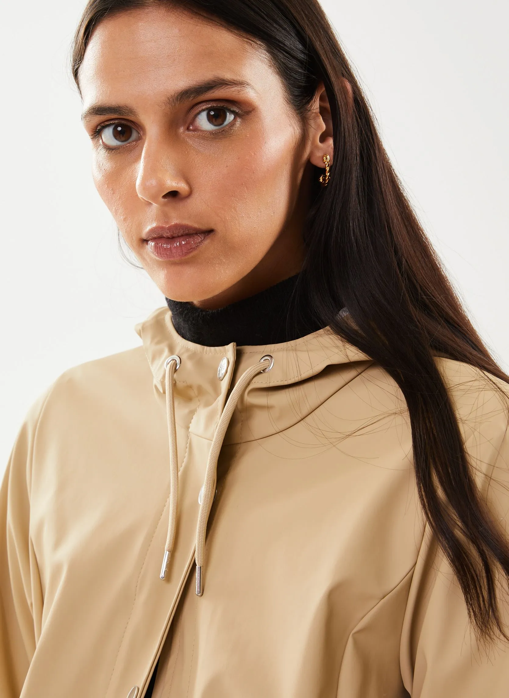 Rains Curve W Jacket - Beige