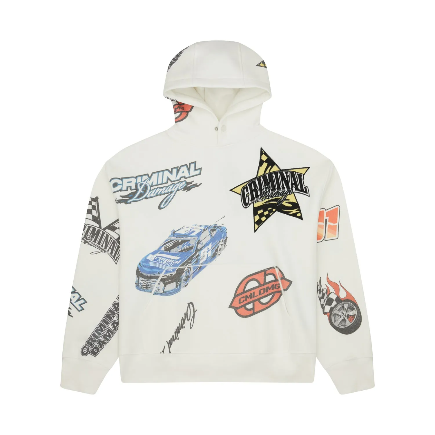 RANDOM RACING BADGE - OFF WHITE