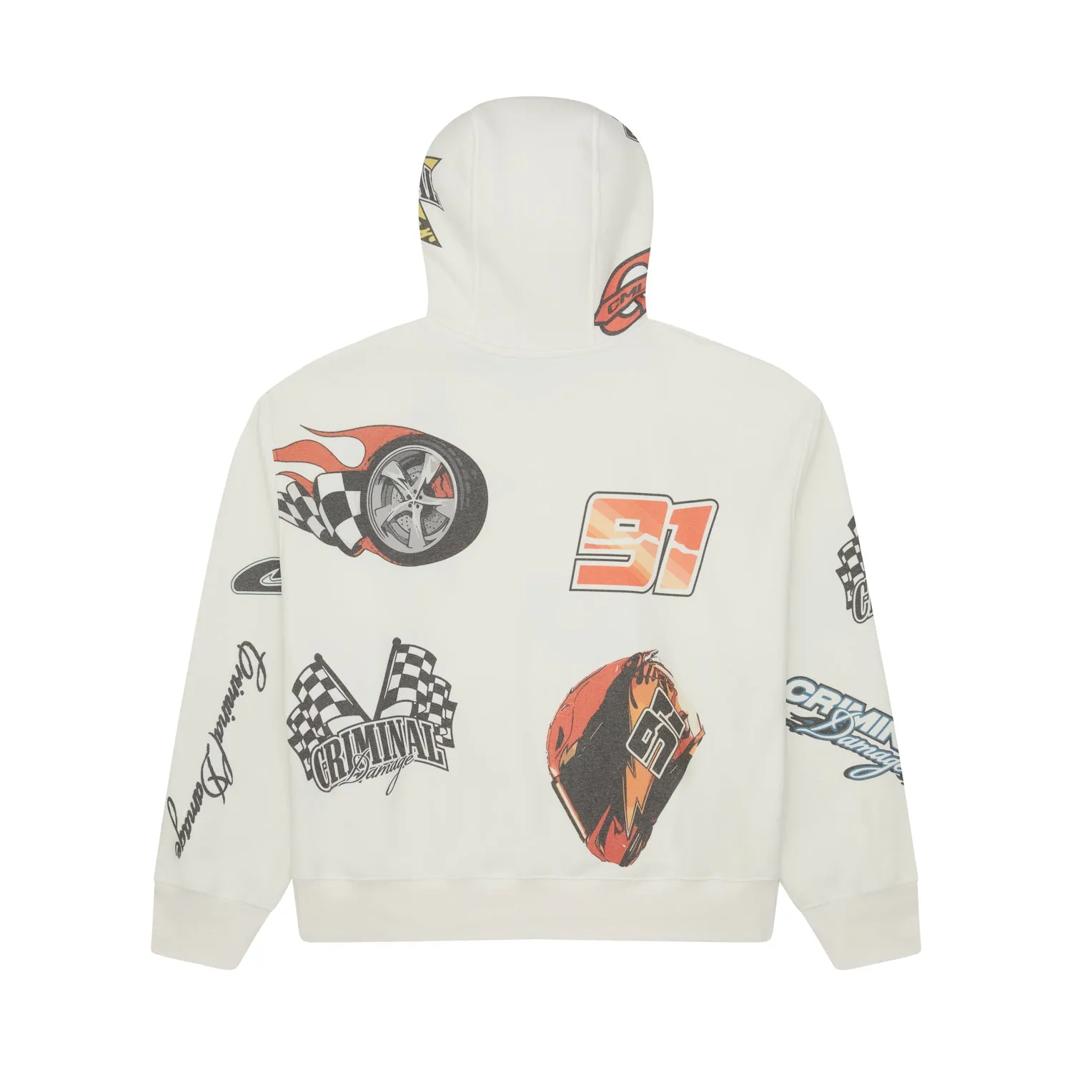 RANDOM RACING BADGE - OFF WHITE