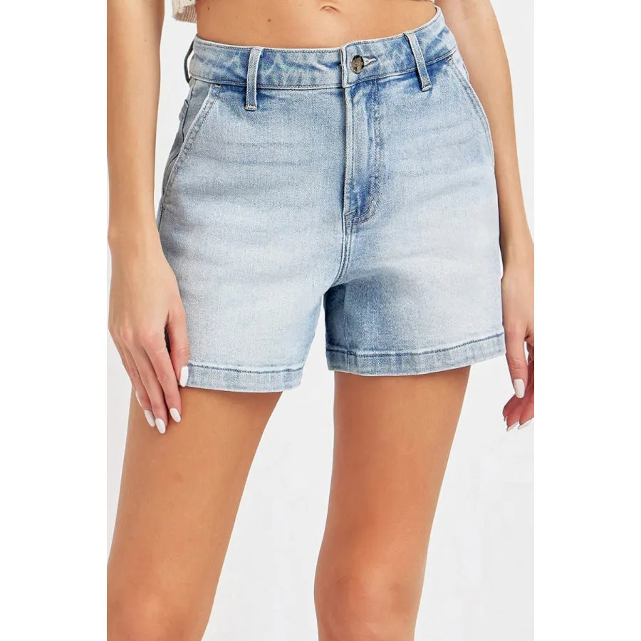 Risen Full Size High Rise Denim Shorts