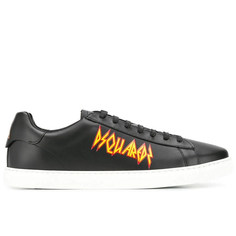 Rock Logo Sneakers in Pelle