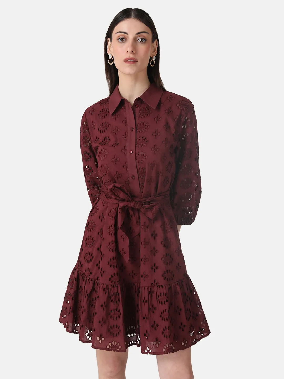 Schiffli Shirt Dress