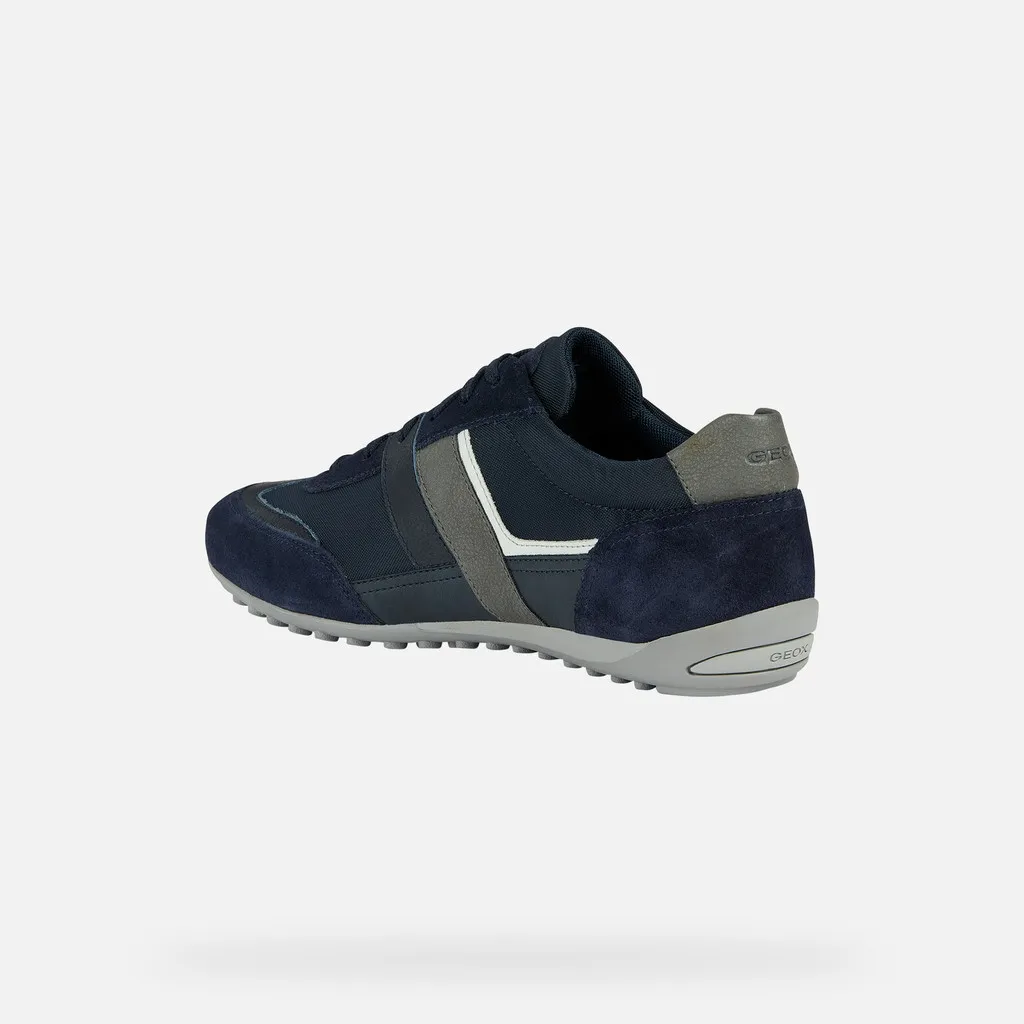 SNEAKERS GEOX UOMO U WELLS A - SCAM.+TESSUTO  NAVY U45T5A 02211 C4002