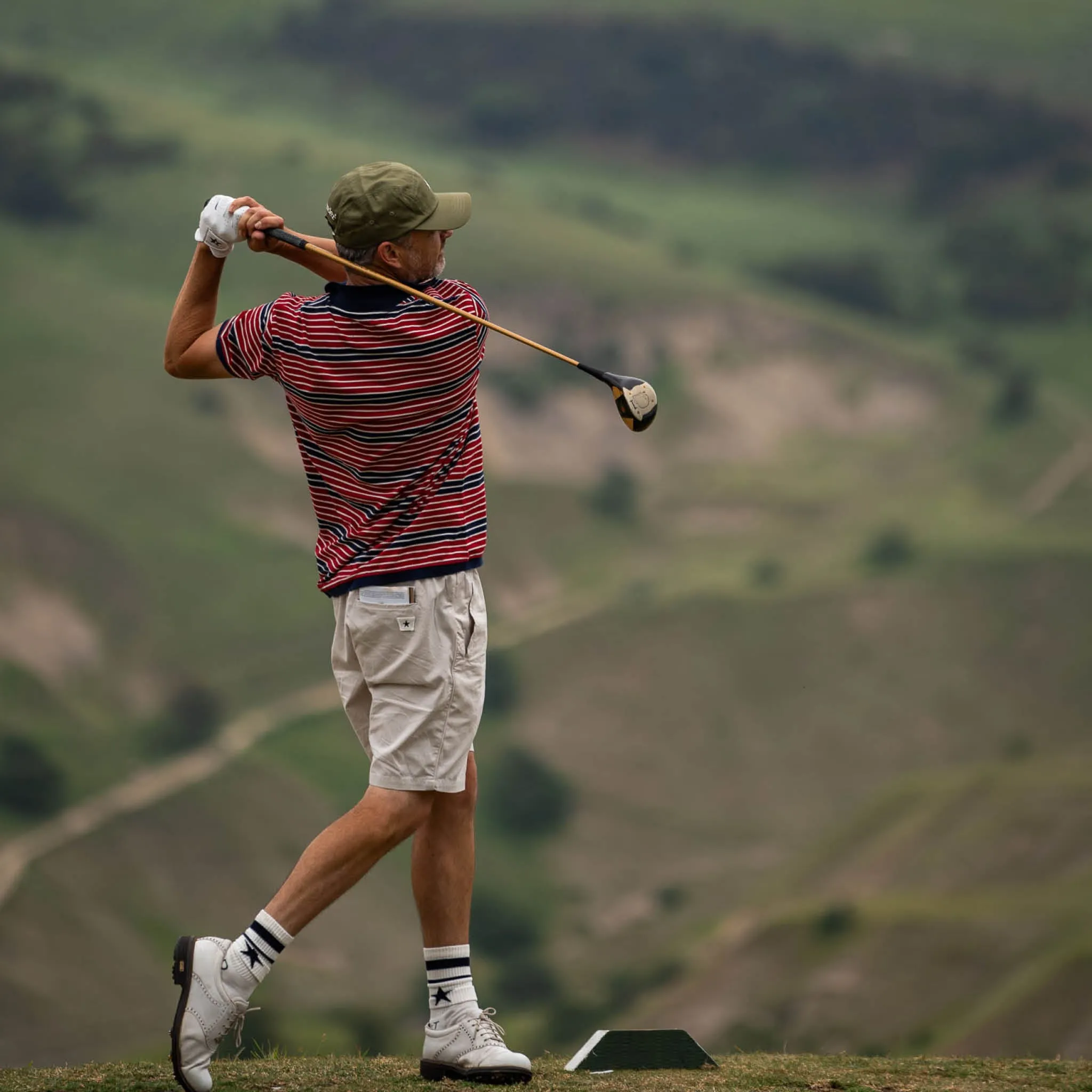 SOUNDER GOLF MONTEREY SS POLO - DEEP RED/DEEP NAVY