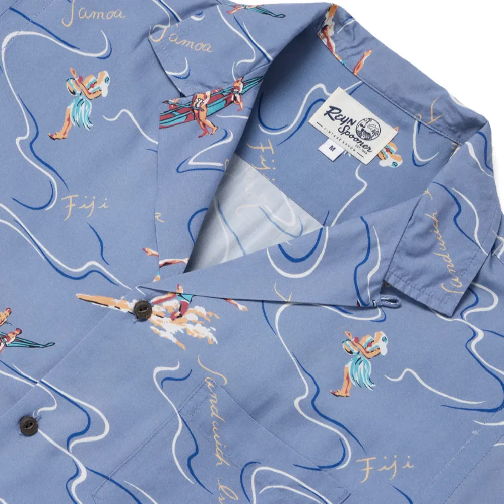 South Seas Camp Shirt - Infinity Blue