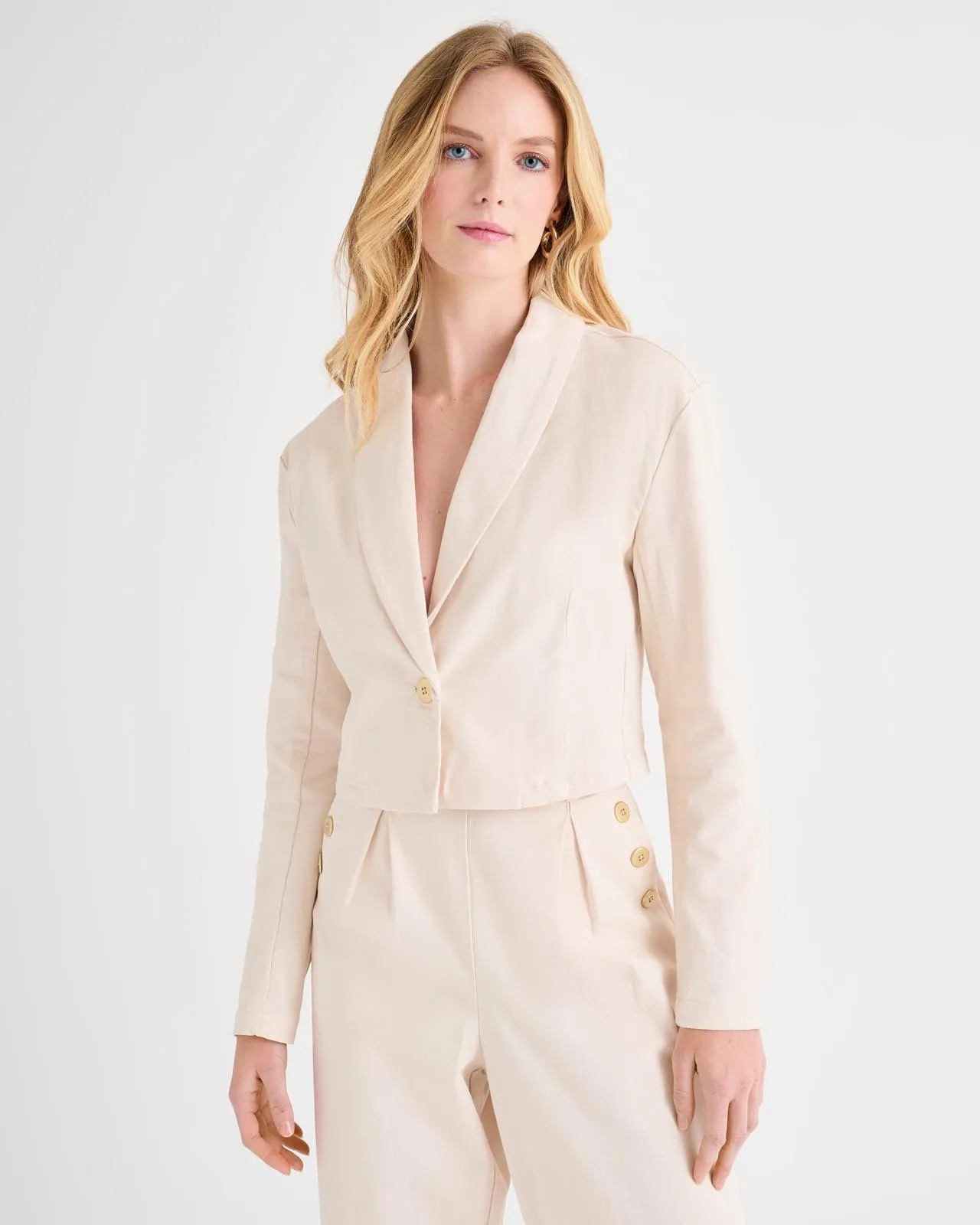 Splendid x Rachelove Cropped Blazer