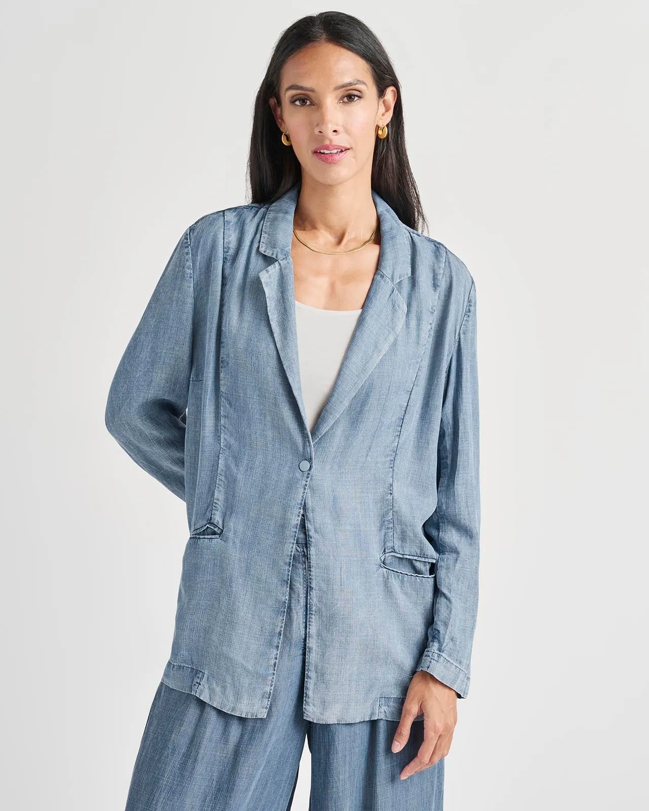 Stella Chambray Blazer