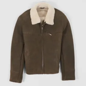 Stewart Half Belt Shearling Jacket