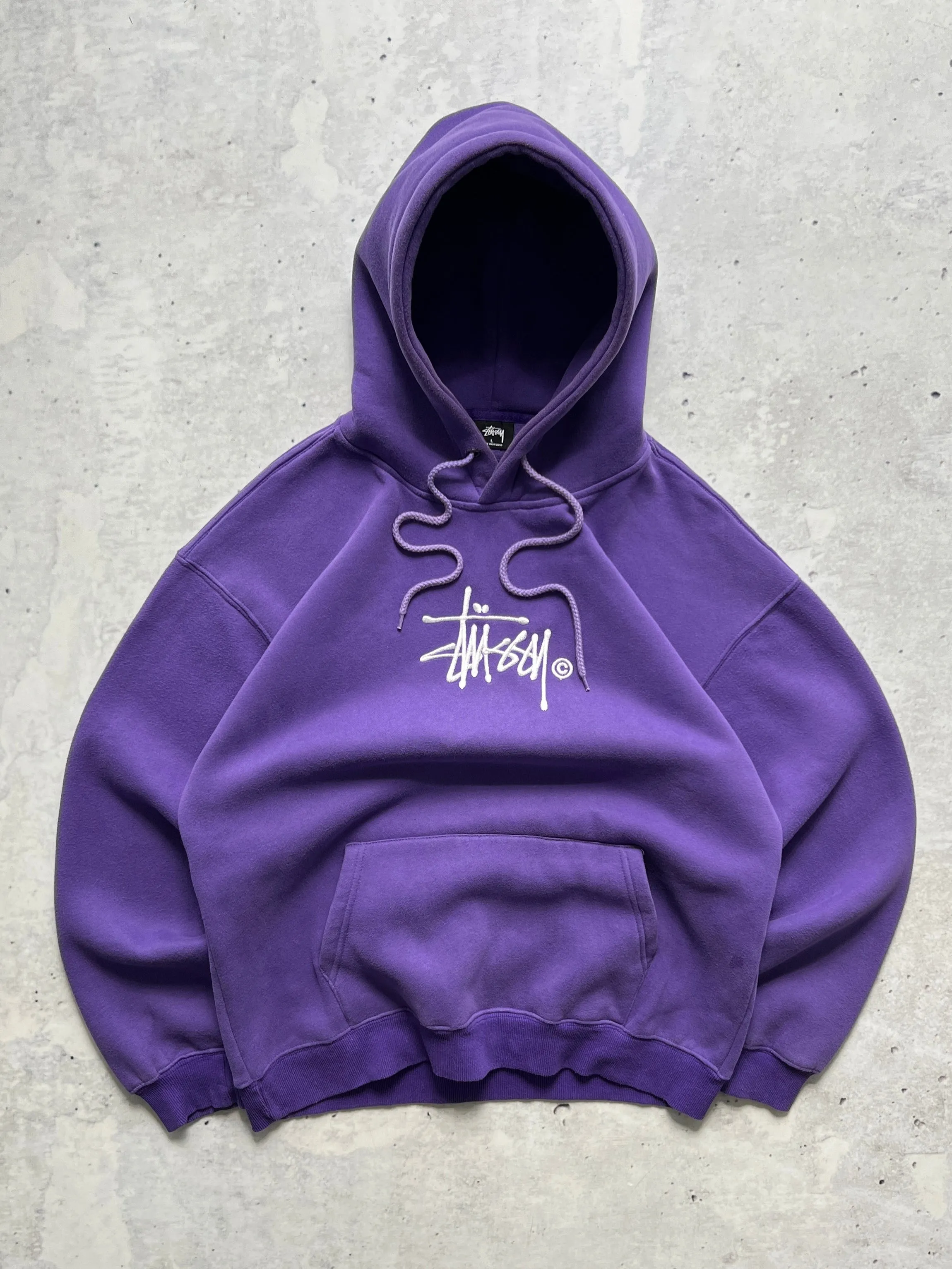 Stussy Embroidered heavyweight Pullover Hoodie (L)