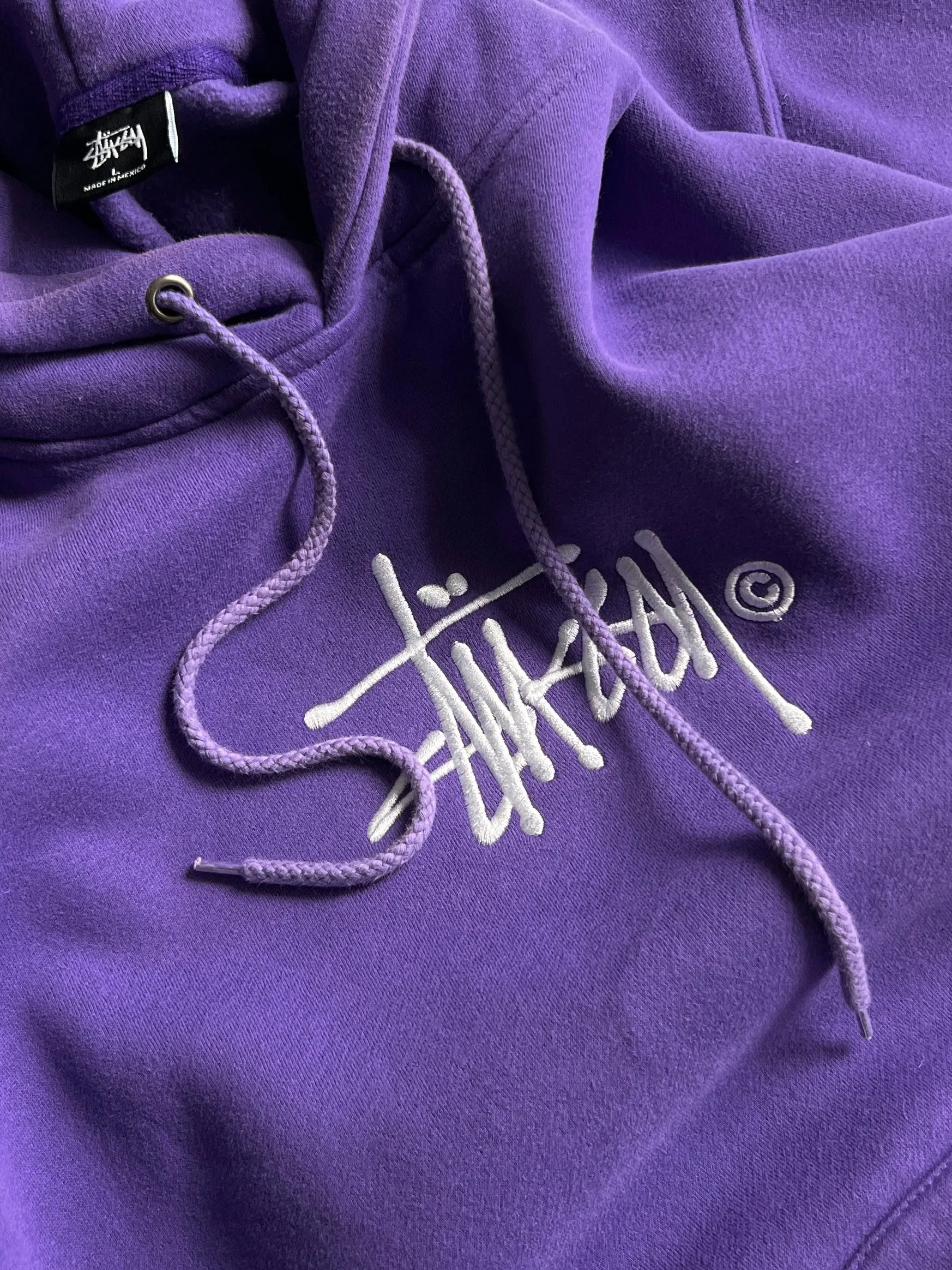 Stussy Embroidered heavyweight Pullover Hoodie (L)