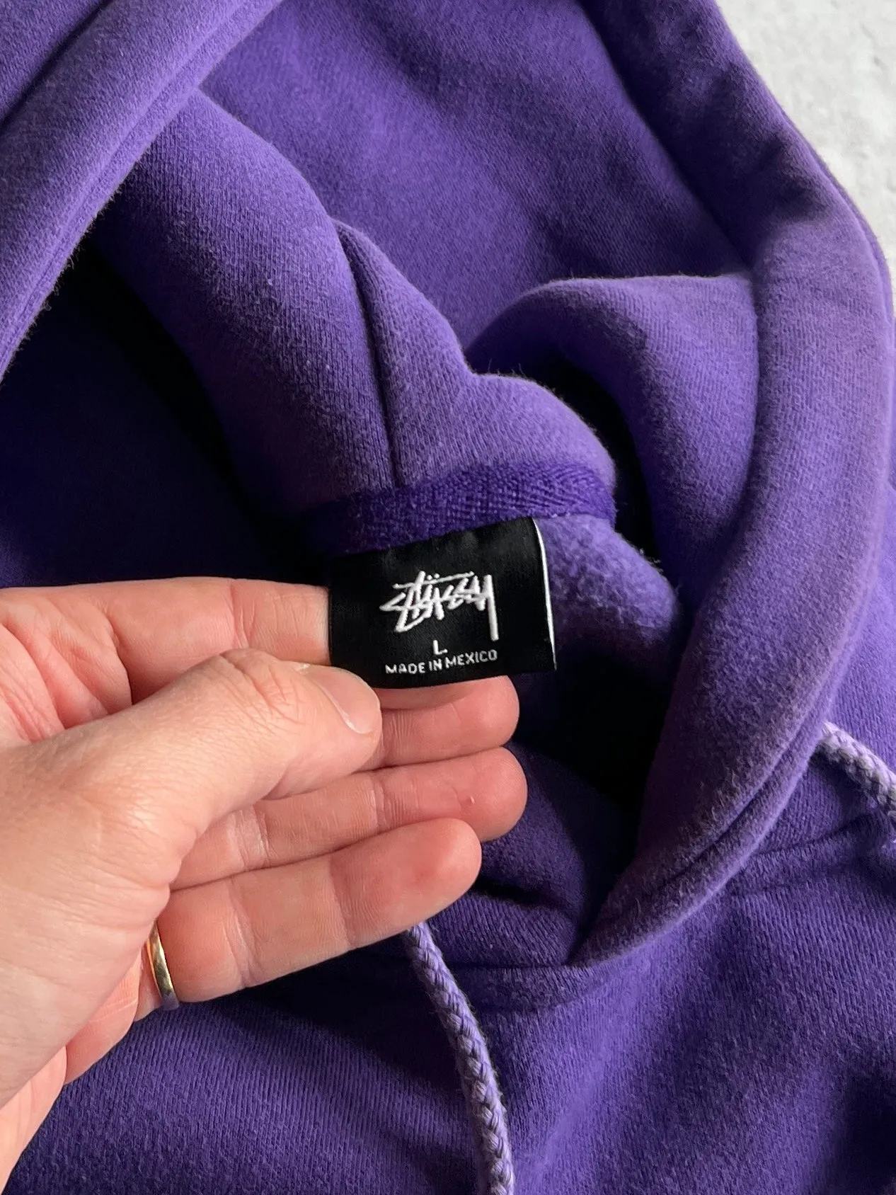 Stussy Embroidered heavyweight Pullover Hoodie (L)