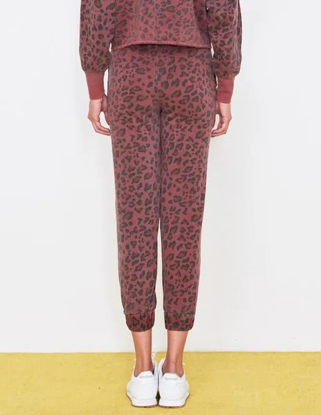 Sundry Leopard Cuff Sweatpants Pigment Spice