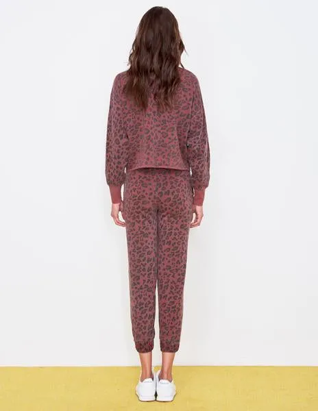 Sundry Leopard Cuff Sweatpants Pigment Spice