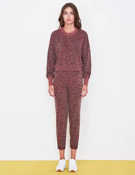 Sundry Leopard Cuff Sweatpants Pigment Spice