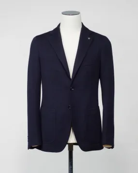 Tagliatore Knit Jersey Jacket / Navy