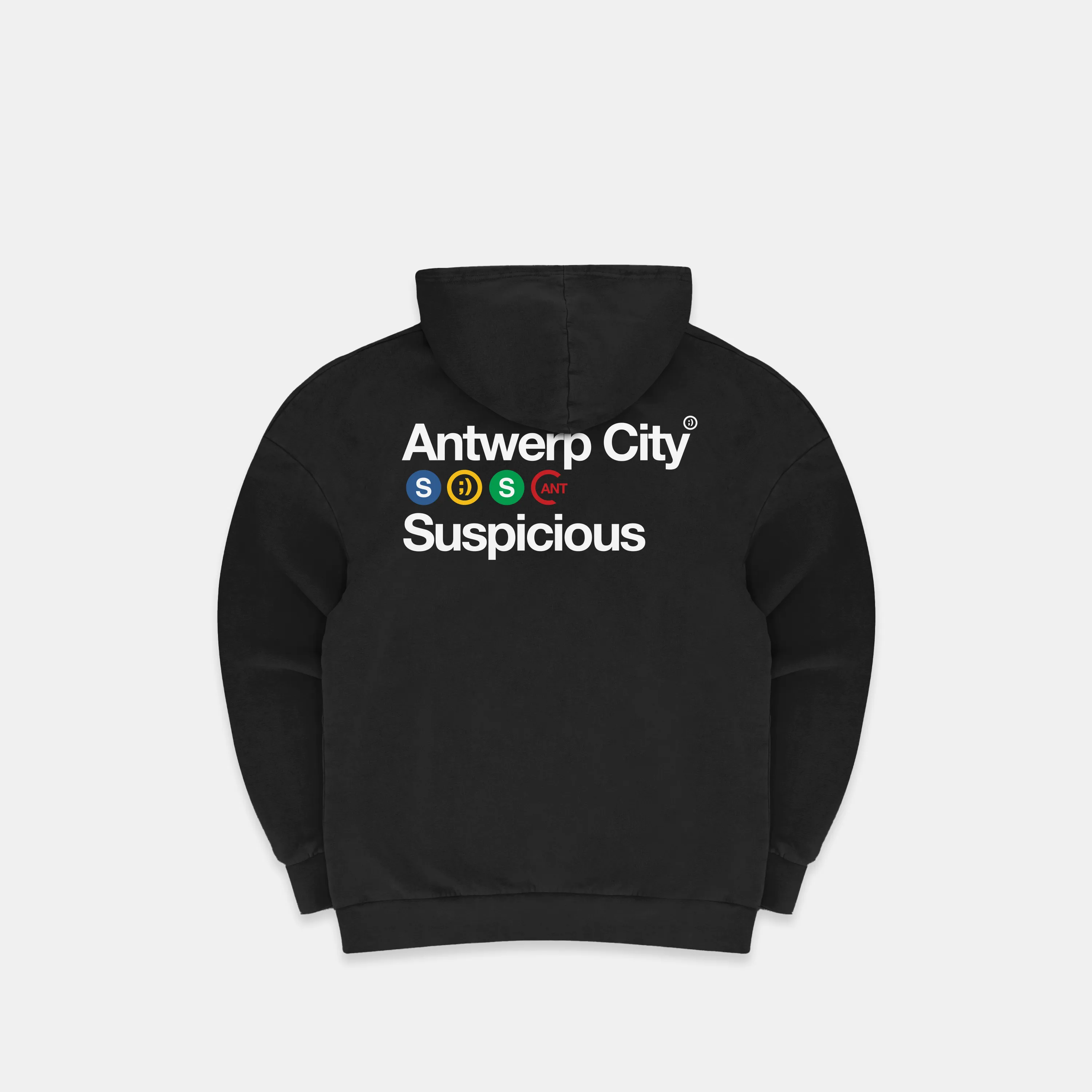 The Antwerp City I Hoodie - Black