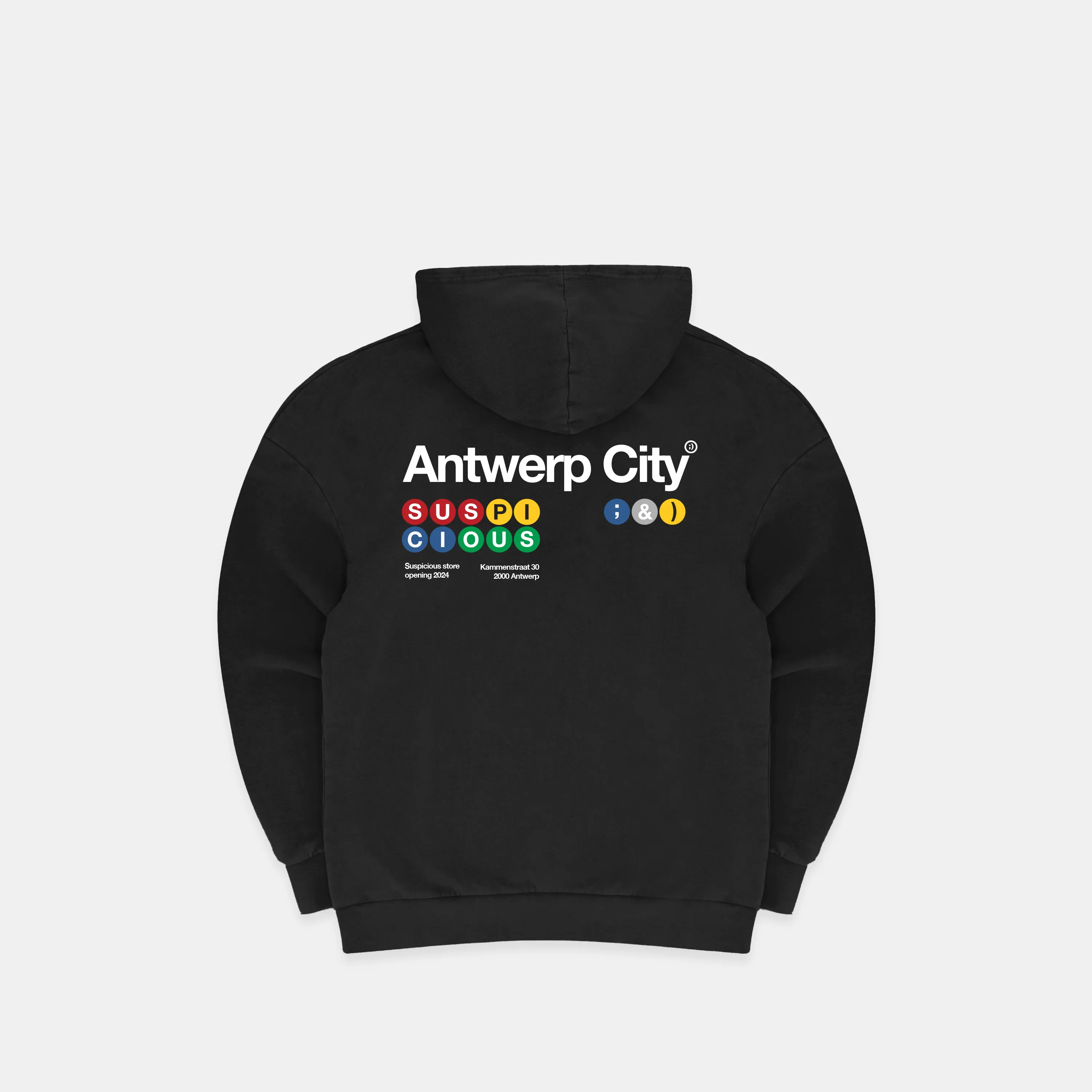 The Antwerp City II Hoodie - Black