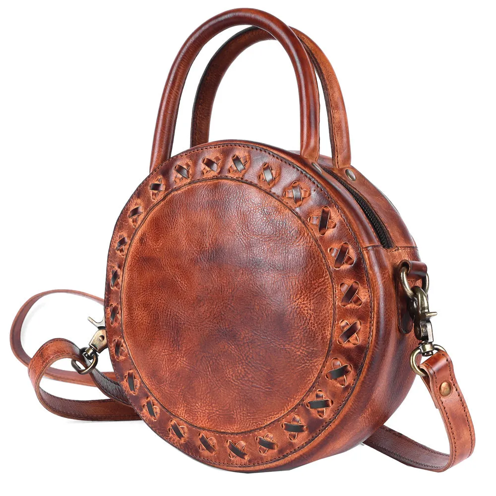 The Circle Leather Small Sling Bag