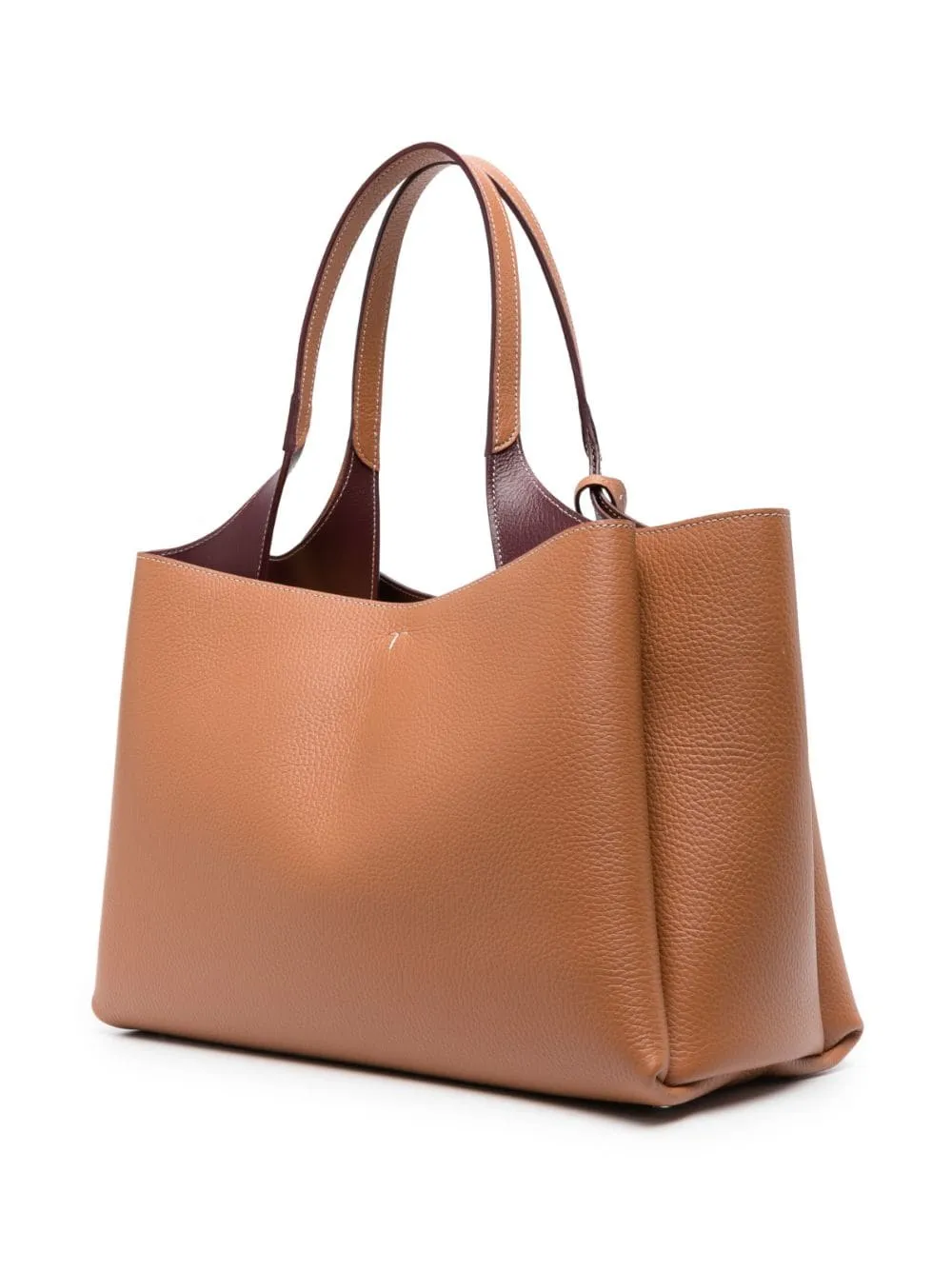 Tod's    Tod's T Timeless Medium Leather Tote Bag