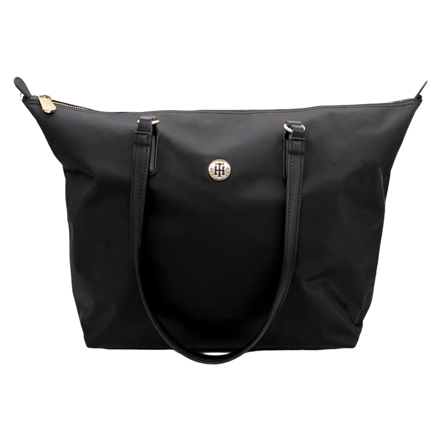 Tommy Hilfiger Black Shiny Tote Bag