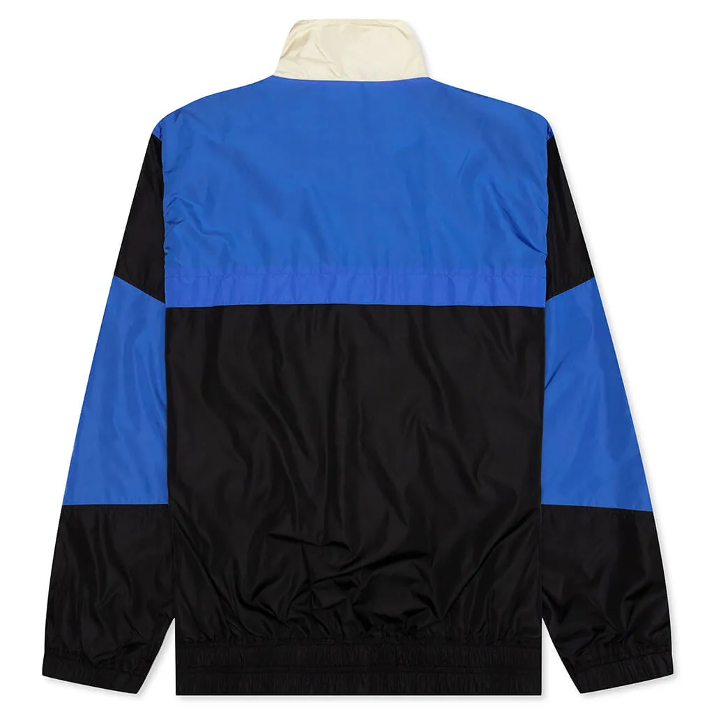 Track Jacket - Black/Ivory/Royal