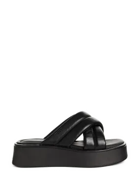 VAGABOND SHOEMAKERS  Leather wedge sandals - Black