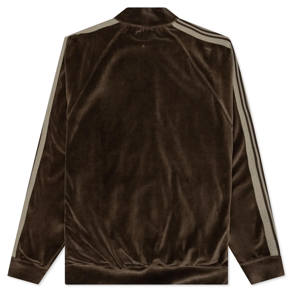 Velour R.C. Track Jacket - Brown