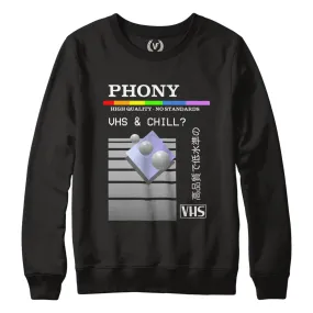 VHS AND CHILL : Sweatshirt