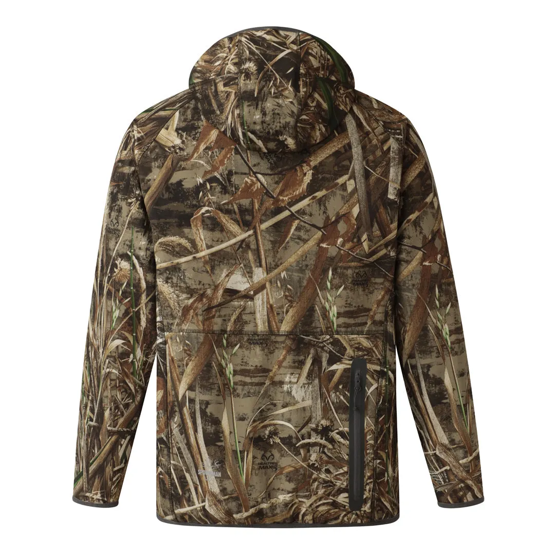 W3 Outbound Full Zip Hoodie: Mid weight Windproof Fishing Hoodie with Face Mask Full Zip