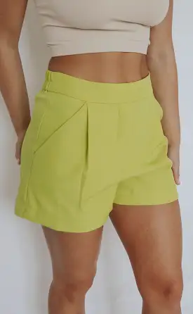 what a time shorts - lime