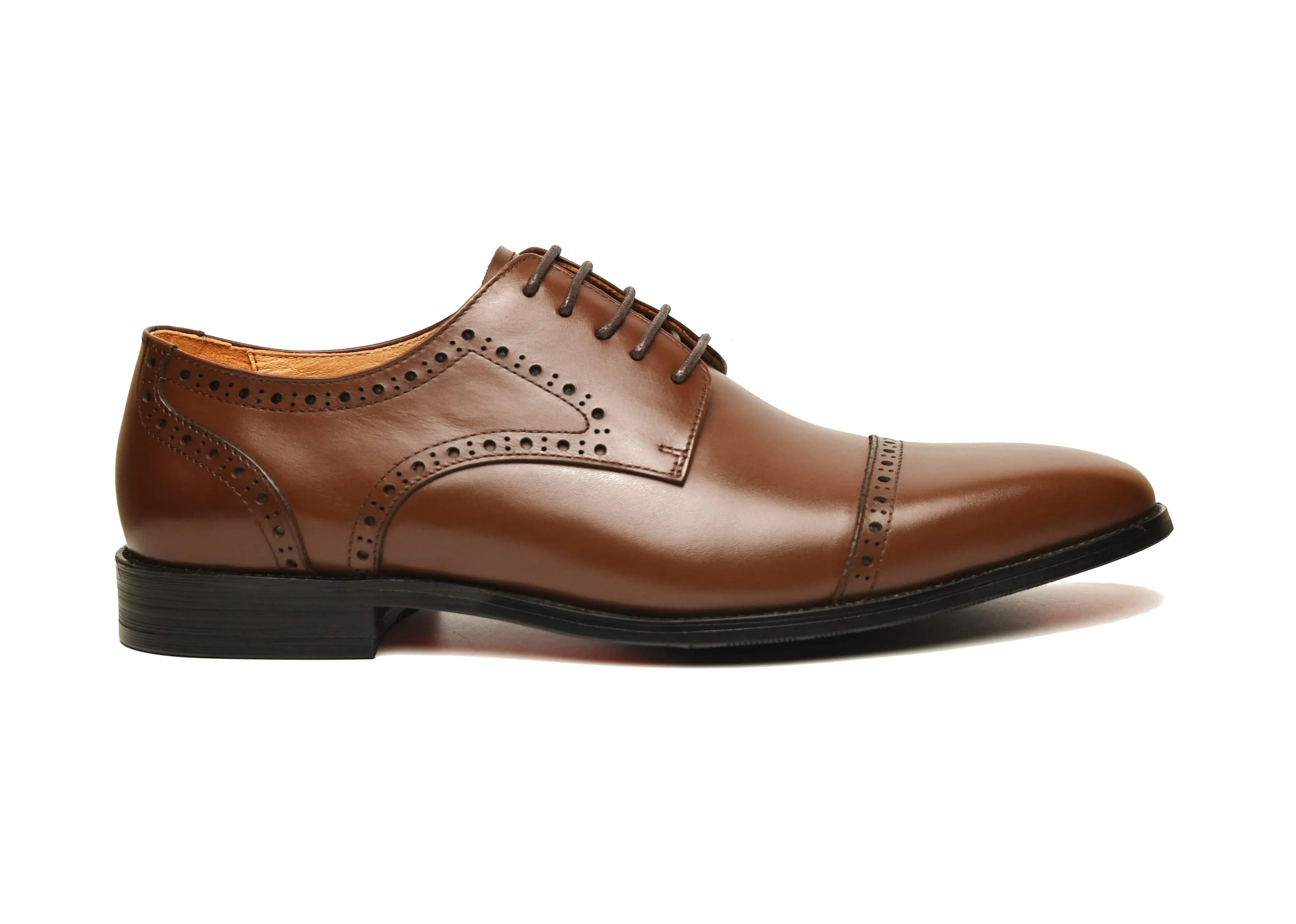 WILLIAM | Cognac Derby With Matching Belt