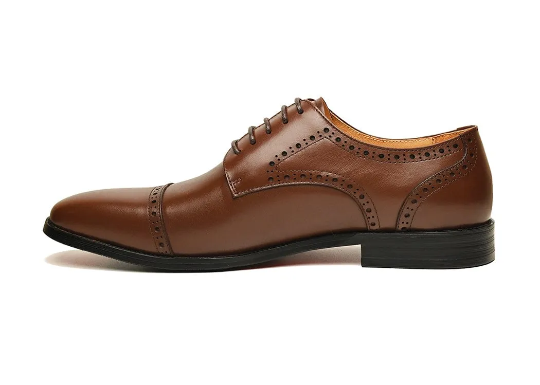 WILLIAM | Cognac Derby With Matching Belt