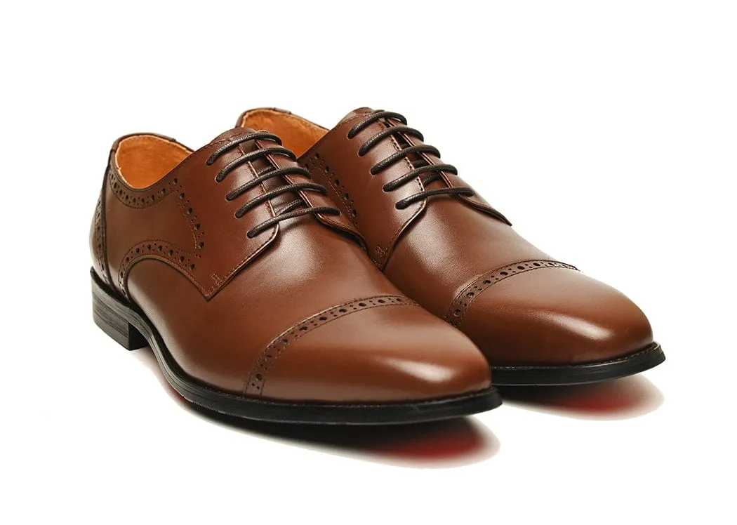 WILLIAM | Cognac Derby With Matching Belt