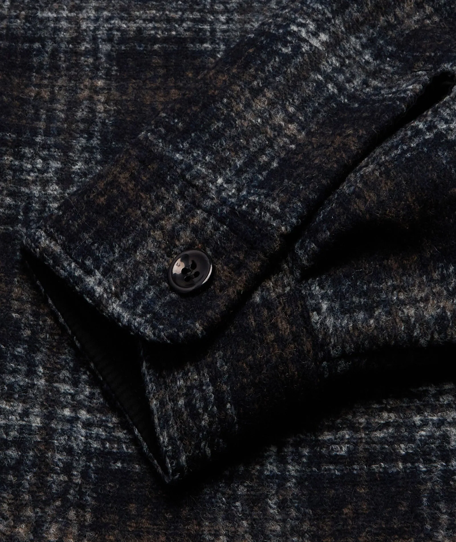 Wool / Neoprene Jacket - Navy Mix